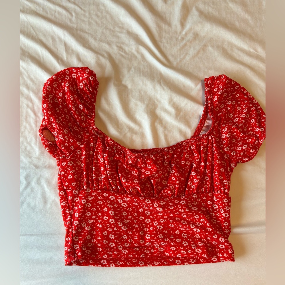 red shein top